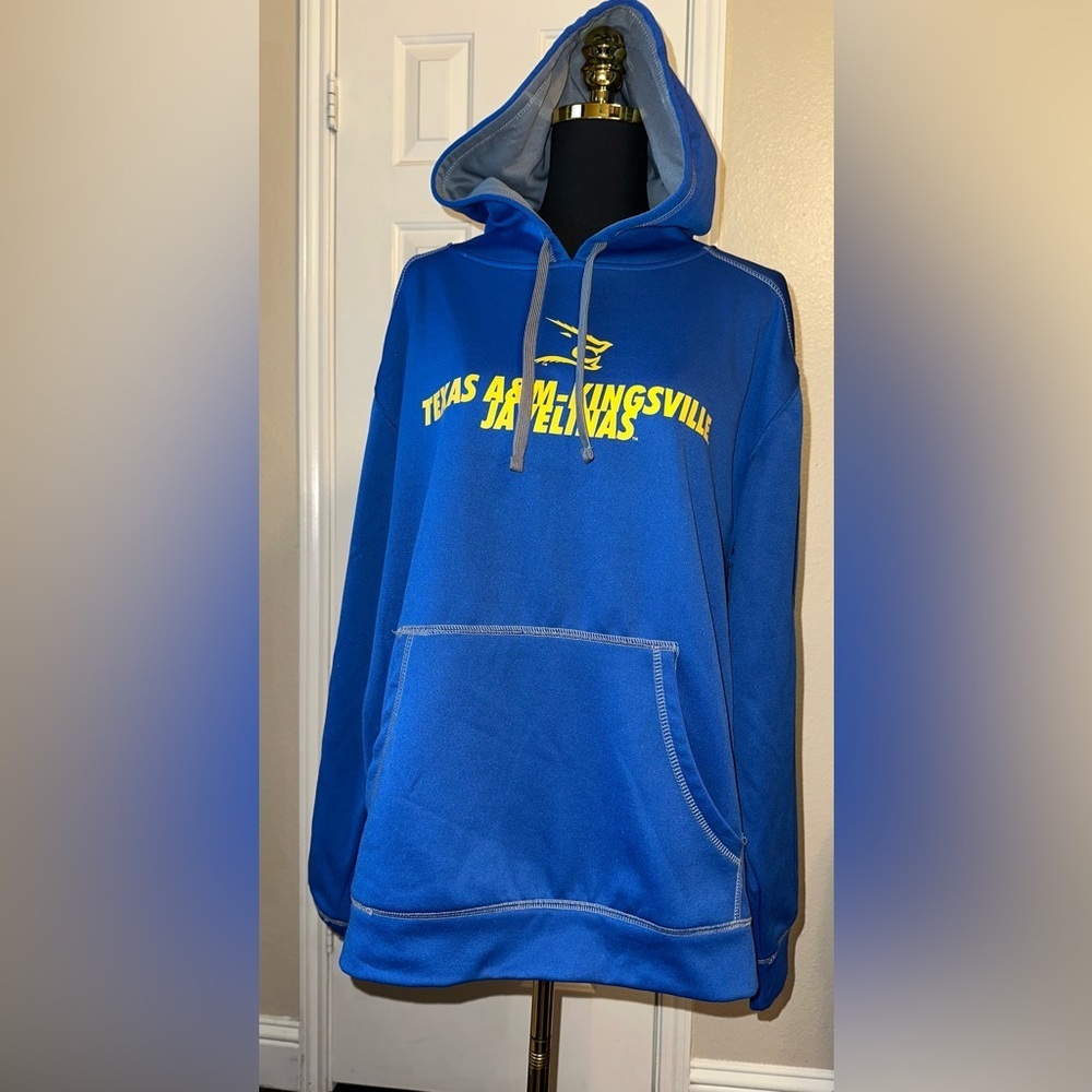 Texas A&M University Blue Hoodie Sweatshirt Size L Pullover Large College